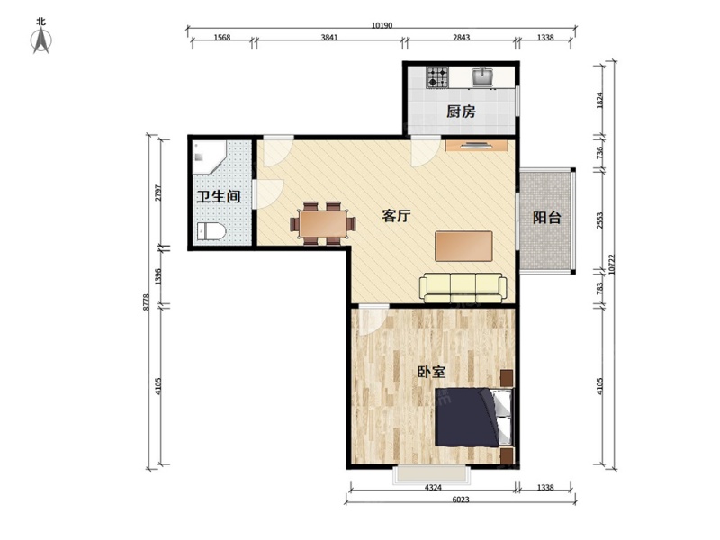 北京我爱我家紫南家园，满五年唯一一居室，小区中间第6张图