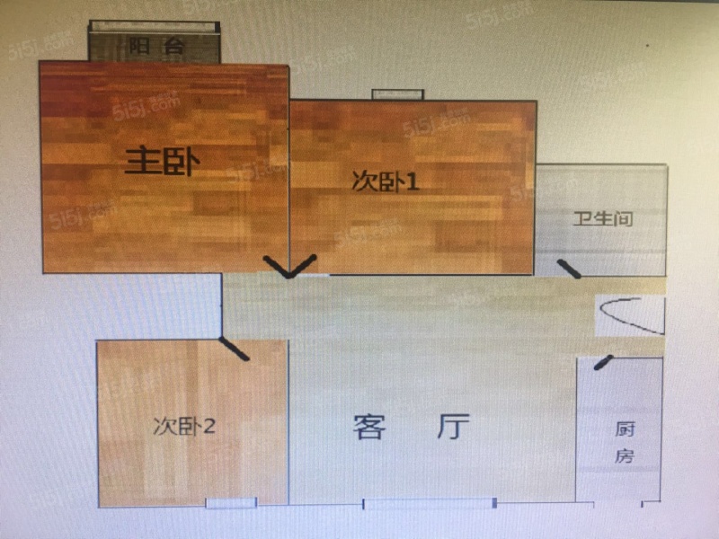 东风苑小区 3室1厅1卫 105㎡