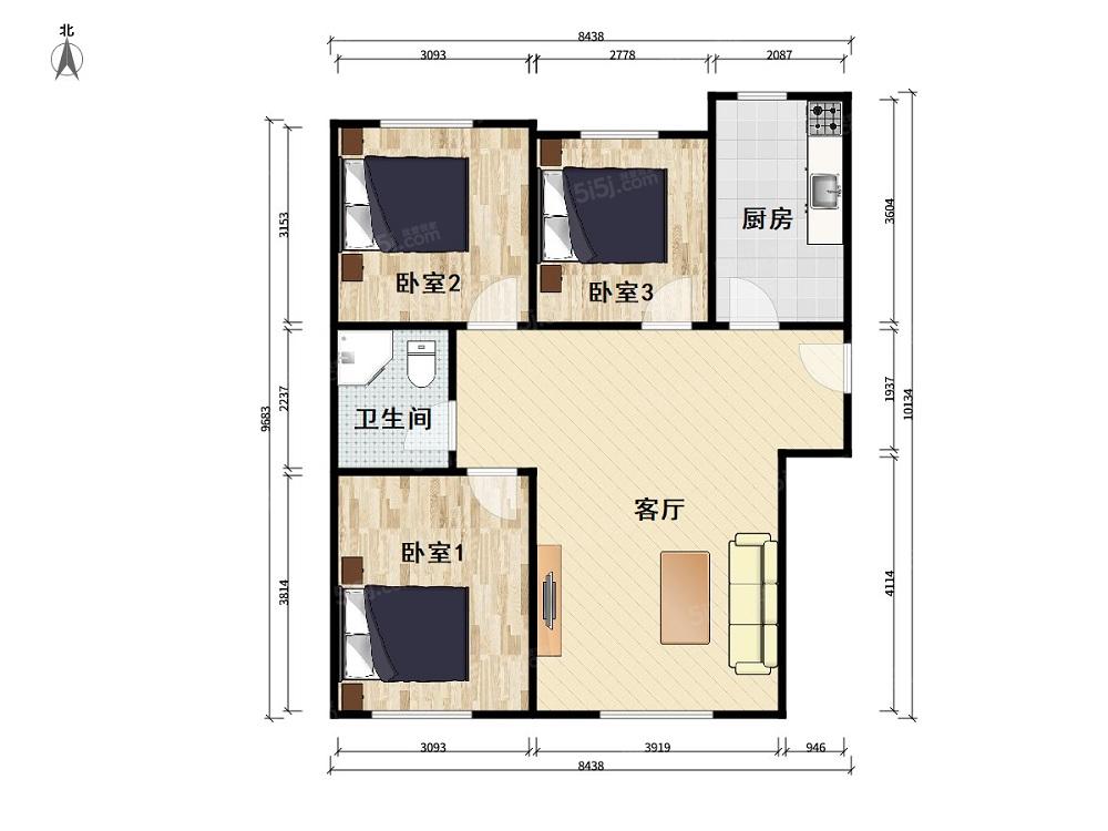 楼栋总数3栋 供暖集中供暖 附近门店翠城馨园店 台湖银河湾户型 3室1