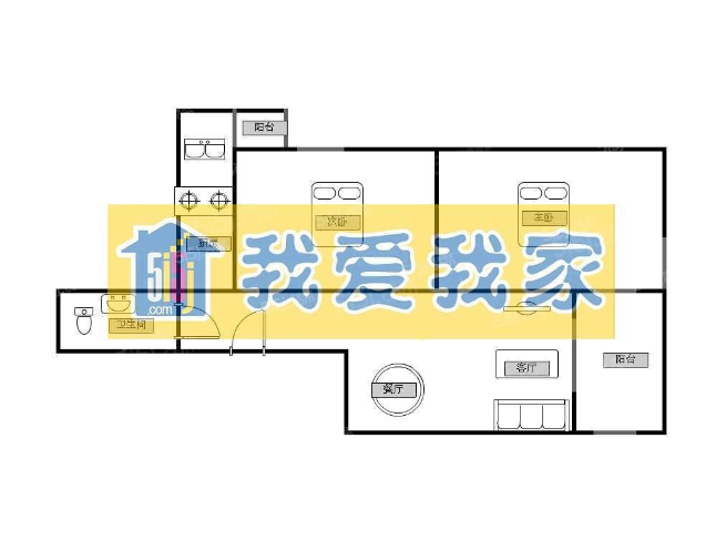 7号线垡头地铁口 翠成馨园d区 两居室