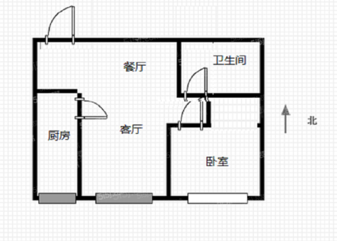 瑞平家园 东南向一居室 小区环境好临近地铁善各庄站