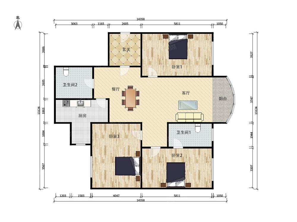 广信嘉园二手房-2000年后商品房,新住宅小区,大两居室,业主诚心出售