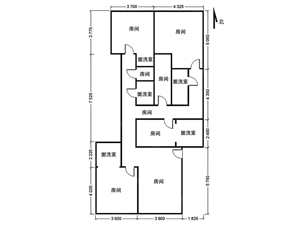 紫芳园三区3室2厅户型图