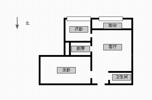 新科祥园 2室1厅1卫 92㎡