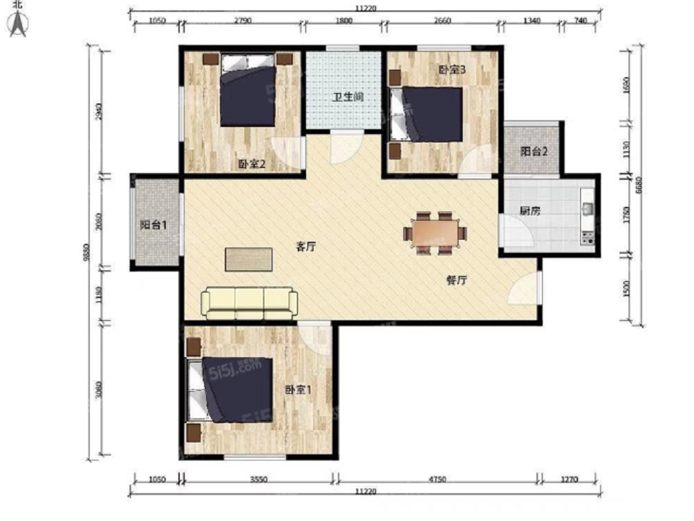 东坝东泽园全齐三居,自住标准,拎包入住